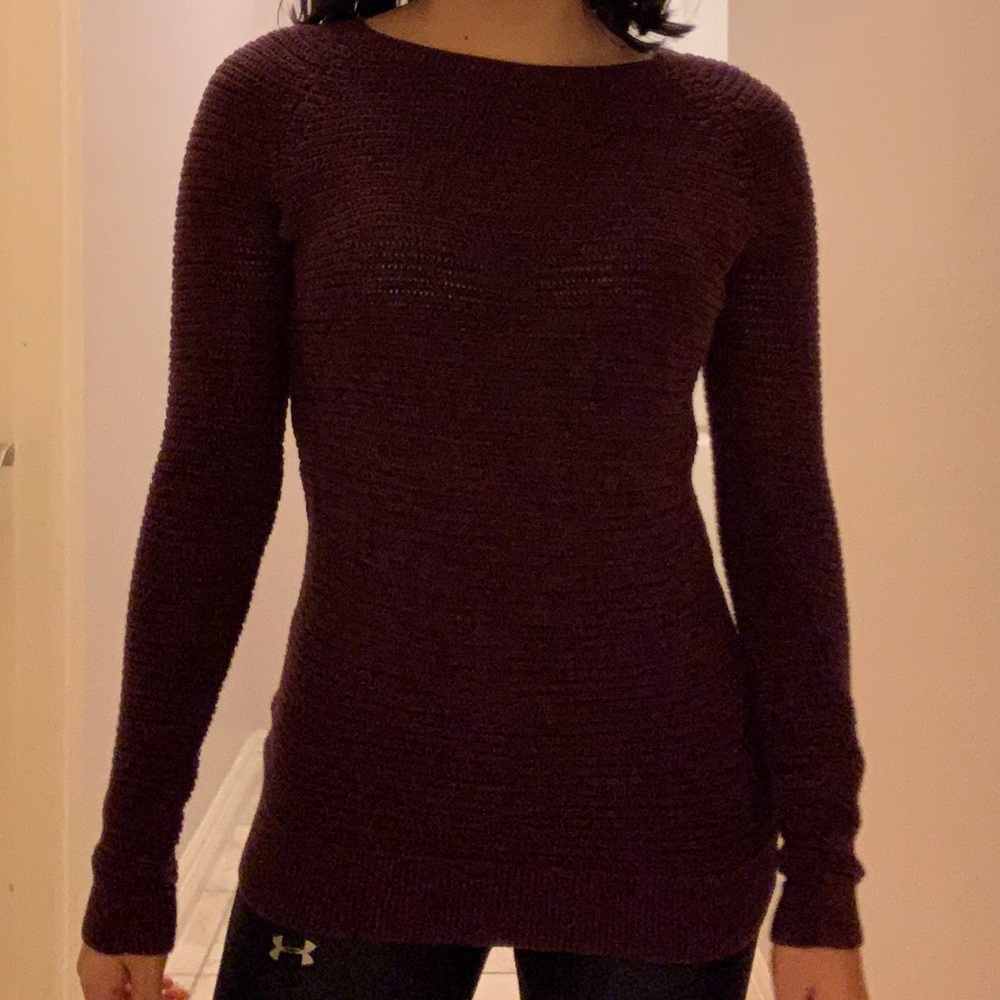 Maroon Knit Sweater